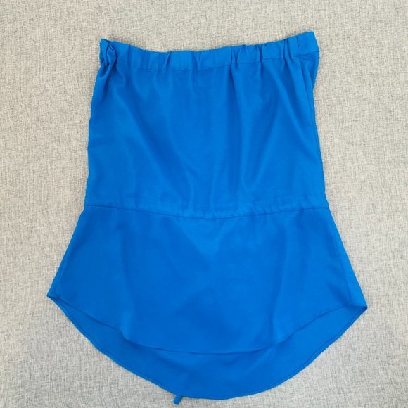 Arden B. Blue‎ Strapless Top Size XS 100% polyester Front Tie Soft Flowy - Picture 8 of 10